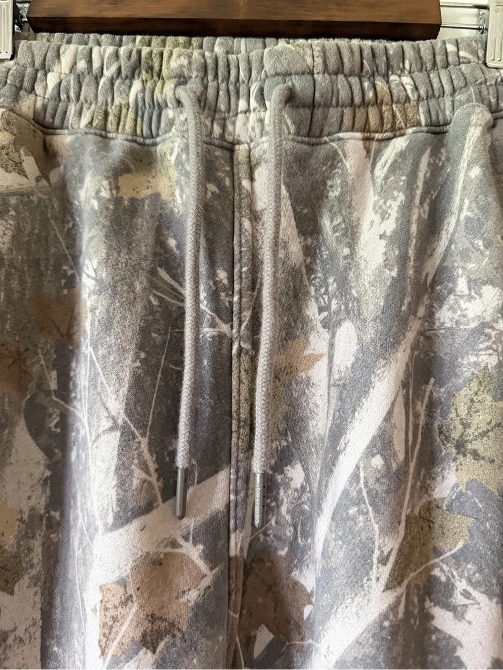 Abercrombie & Fitch Gray Camouflage Jogger Pants with Tan Accents